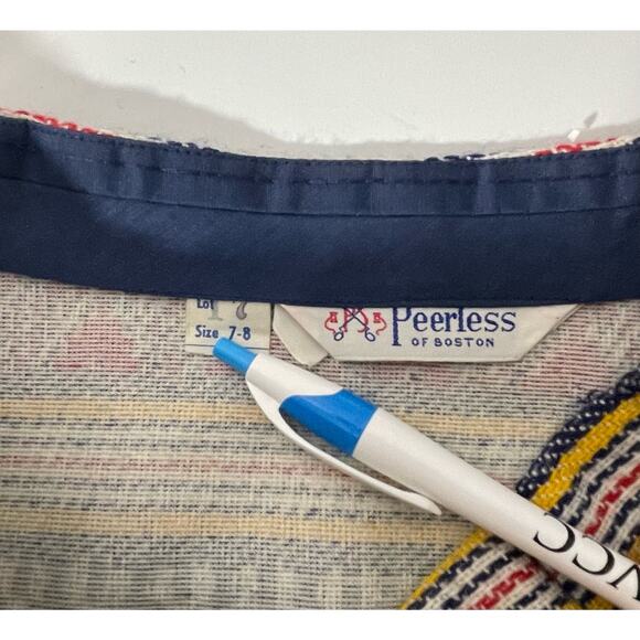 VTG 70s PEERLESS BOSTON TWIGGY MINI SKIRT RED YELLOW Pattern Size 7-8 - Picture 2 of 8